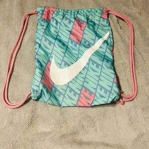 Nike Multicolor Drawstring Bag with Swoosh